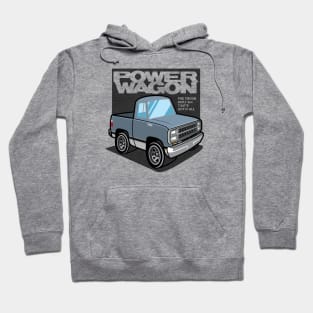 Frost Blue Metallic - Power Wagon (1980 - White-Based) Hoodie